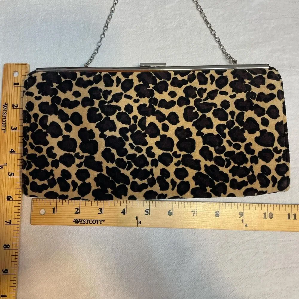 Leopard Print Clutch Bag
